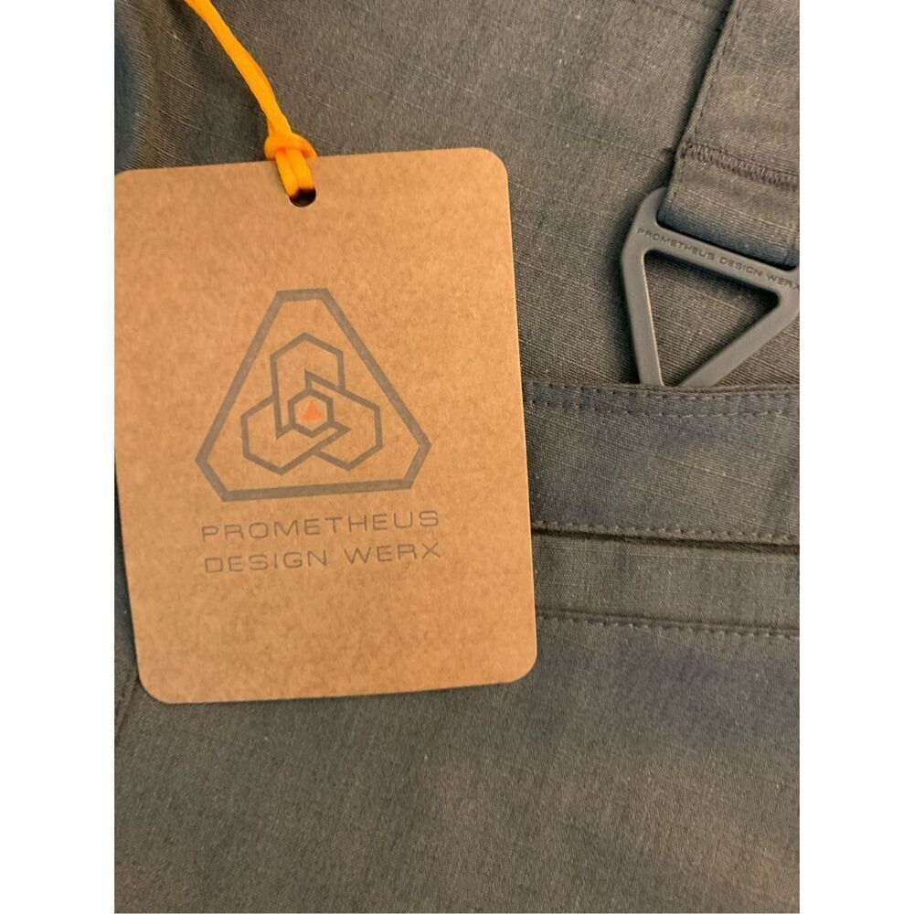 Prometheus Design Werx shorts grey hiking outdoors men's size 36 NEW WITH TAGS - Picture 3 of 6
